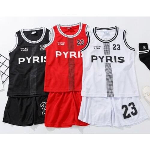 2021 Summer Baby Boy Girl Basketball Suit Jersey Football Sport Training Clothes Sets 2PCS Vest + Shorts Children Tracksuit