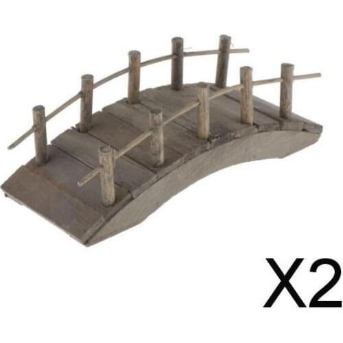 2x1/12 Dollhouse Miniature Arch Bridge Model for Fairy Garden Accessory Small