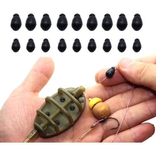 30PCS Carp Fishing Accessrioes Quick Change Shock Bead Carp Chod Rig Rubber Bead Carp Fishing Chod Bead Method Feeder Tackle Kit