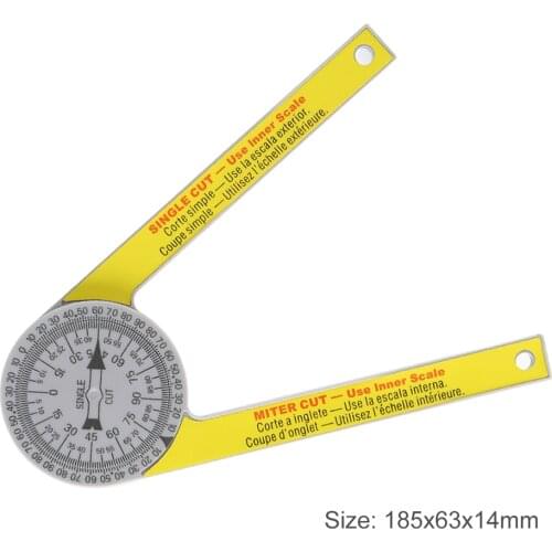 505p-7 Miter Saw Protractor ABS Digital Protractor Ruler Inclinometer Goniometer Mitre Saw Angle Meter Level Measuring Tool