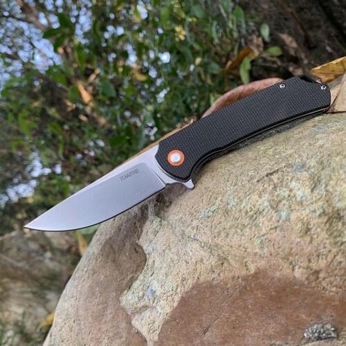 59-60HRC D2 Tactical Hunting Knife Outdoor Folding Knife Pocket Knife Survival Military Knife Hiking Camping Tools