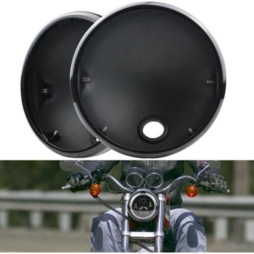 7 Inch Headlight Shell Cover Motorcycle Headlamp Housing Round Shield Shell