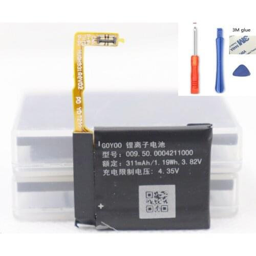 ISUNOO 311mAh Battery For HuaWei K1 - G01 glory small K battery K1 watch battery with repair tools