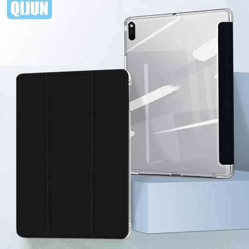 Tablet case for Huawei Matepad T1 T3 M2 T8 V6 M5 Lite 10.1" 7.0" 8.0" 9.6" 10.4" pro 10.8" Leather Trifold Stand Solid Cover