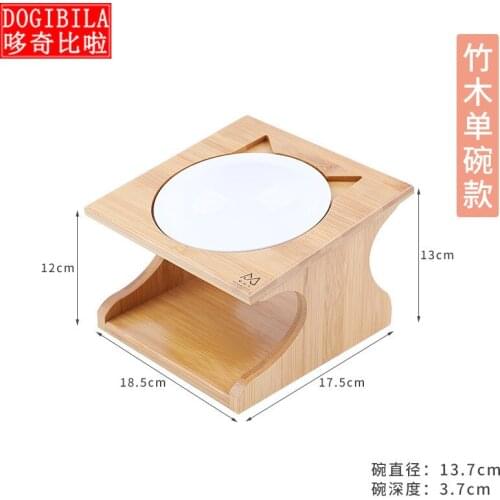 Pet Wood Table pet bowl cat bowl cat table cat products porcelain bowl pet products dog water bottle dog treats pet feeder