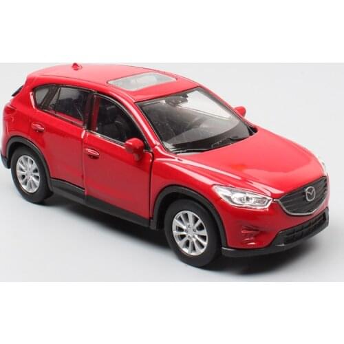 Kids 1/36 Scales Welly Mazda CX-5 Crossover Car Model Vehicle Diecast Pull Back Sport Auto Touring CX5 SUV Metal Toys Replicas