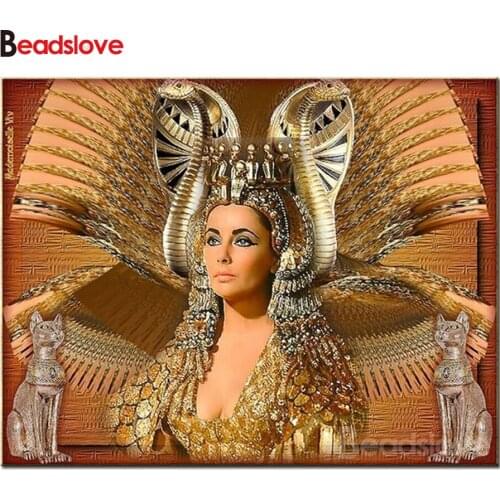 Egyptian queen and cobra,5D diamond embroidery diamond painting cross stitch diamond mosaic DIY wall Decorative needlework