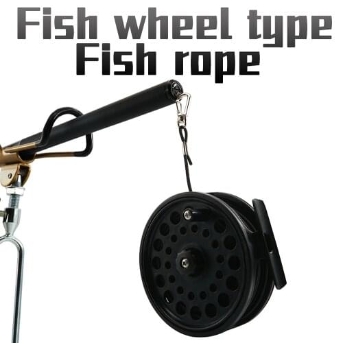 Fishing Pole Rope Fish Wheel type Protection Elastic Rubber rope Prevent Missing With Hooks Safety Anti-winding Hose Anti-bite