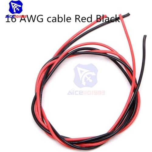 Diymore 16 AWG Gauge Wire Flexible Silicone Stranded Copper Cables for RC Electronic Component