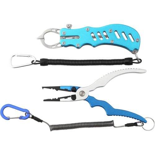 Hot sale Fishing Tackle Set Aluminium alloy Fish Lip Grip Fish Control with Multifunction Pliers Equipment for Fishing