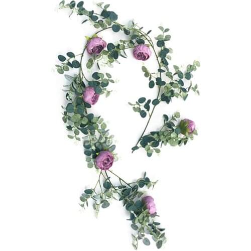 Artificial Faux Flower Vine Simulation Plants Decorative Fake Plant Artificial Garland Accessories For Wedding Photography Props