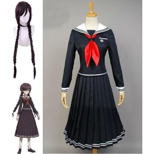 Game Danganronpa Cosplay Anime Dangan Ronpa 2 Costume Touko Fukawa Cosplay Costume Women JK School Uniforms