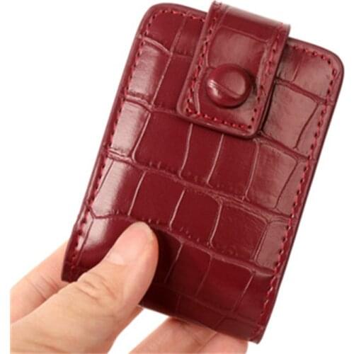 Lipstick Small Bag Mini PU Leather Cosmetic Bag Portable Lipstick Case Storage Bag Crocodile Print Lipstick Bag Women Makeup Bag