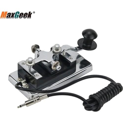 Maxgeek K4 Manual Telegraph Key Morse Key CW Key Fit Shortwave Radio Morse Code Practices CW Communications