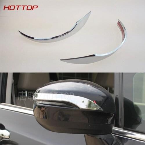 2pcs/set ABS chromium side wing fender rearview mirror sticker moulding trim For Honda Odyssey 2015 2016 car styling