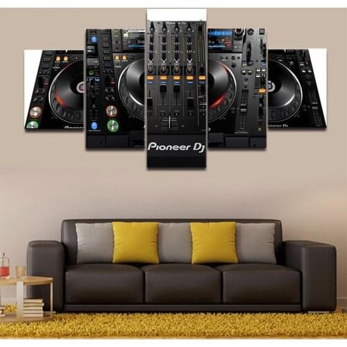 Canvas Printing Poster Wall Art Picture Music DJ Console Musical Instrument Player Mixing Picture Living Room Home Decoration