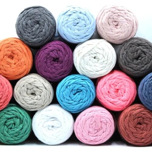 Twisted Cotton Macrame Scanning Floss Red 250 Gram 100% Cotton 4mm Cord Colorful Braided Solid Core Cord For DIY