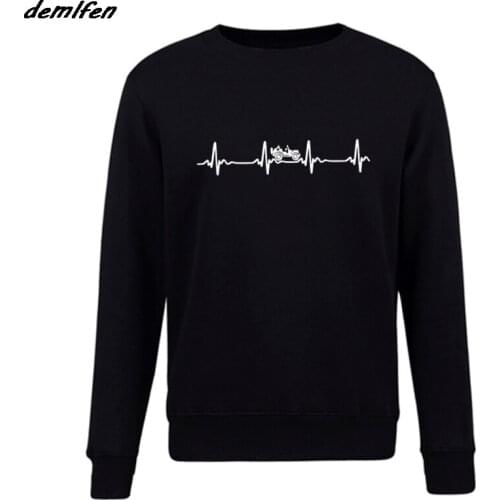 New Hot Sale Hoodie New Retro Life Heart Beat 4x4 Off Road Hoodie Men Fleece Sweatshirt Hip Hop Coat Tops Harajuku Streetwear