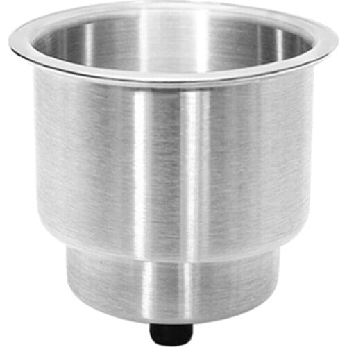 Stainless Steel Cup Drink Holder Brushed For Marine Boat RV Camper Truck