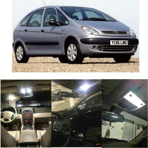 10x LED interior lighting complete set For Citroen Xsara Picasso reading light rear lights error free