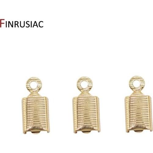 DIY Bracelet Necklace Making Supplies Cord Clip End Caps Leather Rope Clip Tip Fold Crimp Connectors For Jewelry Making