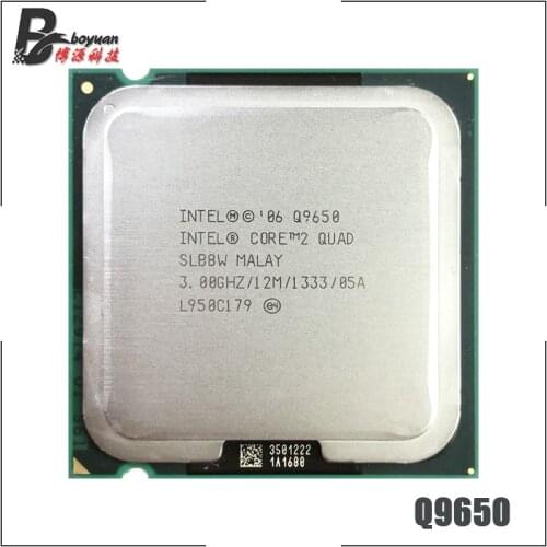 Intel Core 2 Quad Q9650 3.0 GHz Quad-Core CPU Processor 12M 95W 1333 LGA 775