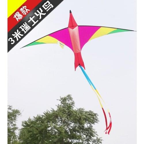 Fun factory outlet new kids firebird kite flying windsock single line kite wholesalers rainbow vliegeren children outdoor toys