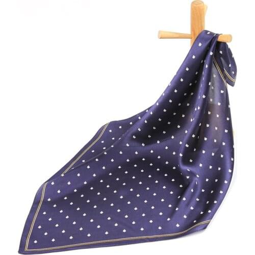 Pure Silk Women Scarf Bandana Silk Scarf for Hair Sail Boat Female Handkerchief Womens Natural Silk Square Headband Neck Scarf