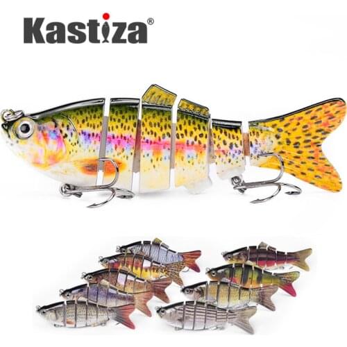 Jointed Fishing Lures Hard bait Swimbait Bass Pike Lure Fishing Bait 10cm 19.5g 6 Segments Crankbait Wobblers Fishing tackle
