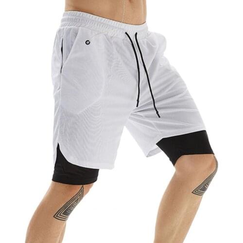 Mens Shorts Quick Dry Breathable Polyester Gym Sports Training Pants for Fitness exercise casual sport pants elastic slim shorts