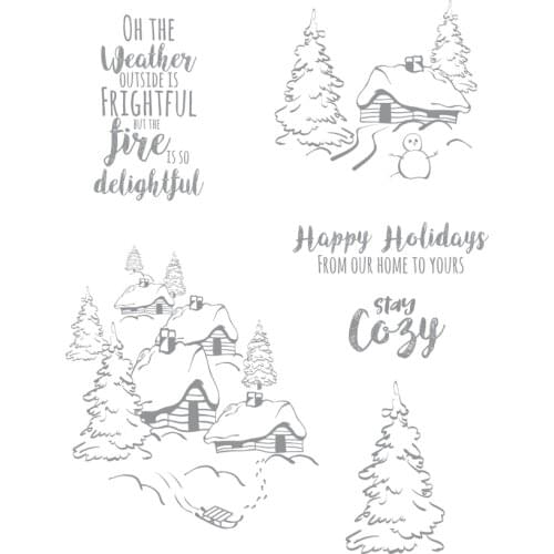 Winter Transparent Clear Silicone Stamp/Seal for DIY scrapbooking/photo album Decorative clear stamp A0448