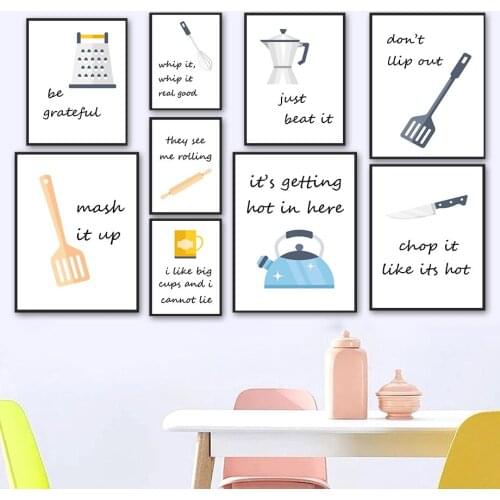 Modern Kitchen Bar Vintage Wall Art Canvas Painting Nordic Posters And Prints Wall Pictures For Living Aesthetic Room Decoration