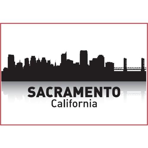 California Sacramento Skyline Souvenir Fridge Magnets 20284