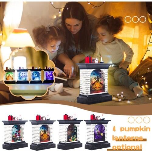 Halloween Lights Decoration Personality Design Fireplace Led Halloween Lights Pumpkin Lights Concierge Lantern Party Decoration