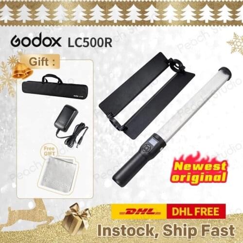 Godox LC500R LED light stick Bi color Adjustable 3300K-5600K for photography studio Youtube Live Tiktok PK Aputure