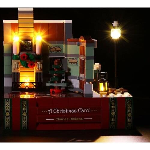LED Light Kit For 40410 Charles Dickens Tribute A Christmas Carol Building Blocks Toys(Not Include LED Lego Set)
