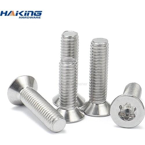 10/50pcs M2 M2.5 M3 M4 M5 M6304 A2-70 stainless steel Six-Lobe Torx Flat Countersunk Head Screws Bolt high quality