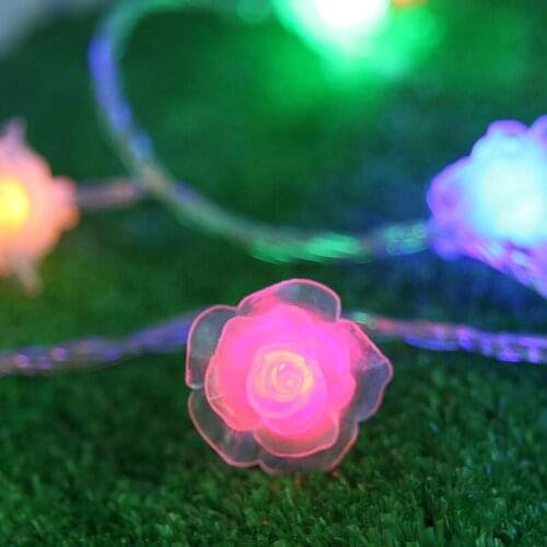 10m 100 Rose Christmas Fairy Lights Halloween Wedding Party Decoration LED String Strip Fairy Lights Luminaria navidad 110V/220V