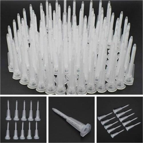 10 Piece AB Glue Mixing Nozzle Adhesive Applicator Static Mixer Caulking Gun Dispenser Dual Cartridge Round Mixing Nozzle