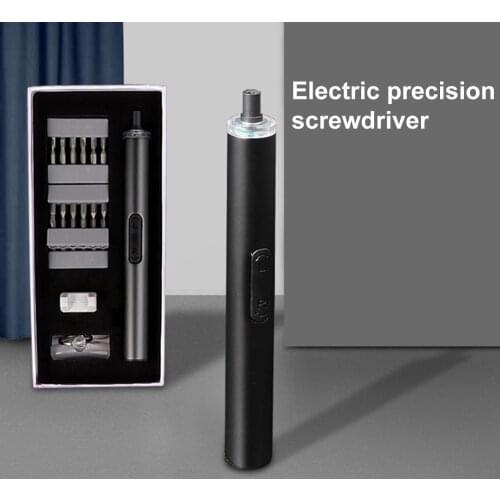 34 in 1 Electric Screwdriver Set USB Rechargeable Screw Driver Bit Set Precision Mobile Phone Repair Device Hand Tools Torx Hex