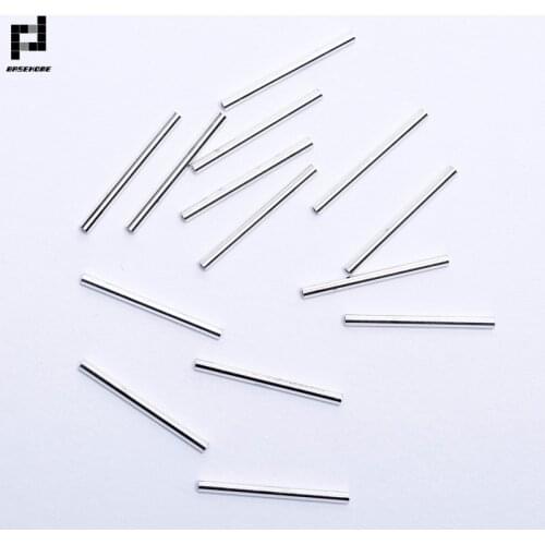 BASEHOME 100pcs/lot 1.5mm Hole Copper Spacer Beads Straight Tube Beads for DIY Chock Necklace Bracelet Making