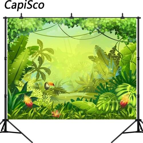 Capisco Jungle safari backdrop Photography Backdrops happy birthday backdrop background Banner birthday Baby shower Backdrop