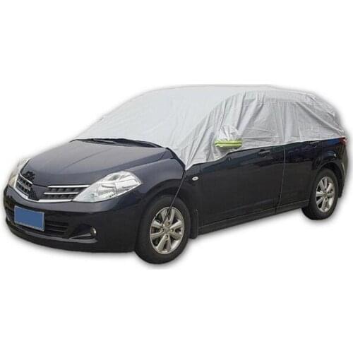 Half Car Body Cover Waterproof Sun UV Snow Dust Rain Resistant Protection