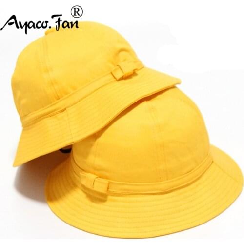 Parent-child Bucket Hats Girl Boy Pure Color Panama Fisherman Hat Cute Baby Climbing Outdoor Sunscreen Fedoras Kids Bucket Hat