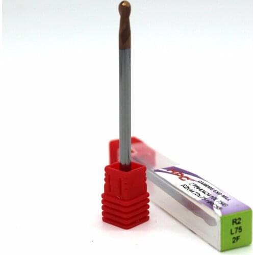 Hot sail 3 pcs of R2*4*75 HRC55 ball nose HRC55 tungsten solid carbide end mills cutter CNC machine tool