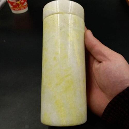 Exquisite Chinese jades cup beautiful natural color handmade tea Water Cup