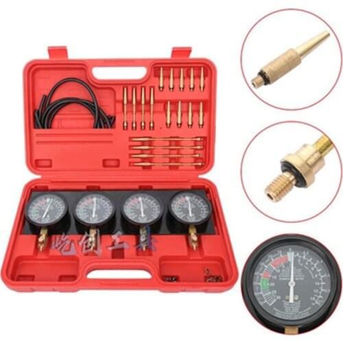 Professional Universal Car Fuel Vacuum Carburetor Synchronizer Set 4 Gauges Tool Kit For Motorcycle Car