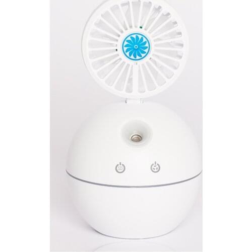 130ml aromatherapy mini USB diffuser with fan, fan cold mist air humidifier, three colors optional, for office, bedroom