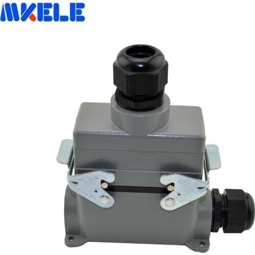 MK-HE-016-4 plastic screw industrial heavy duty 400 volt wire connector,Harting heavy duty connector
