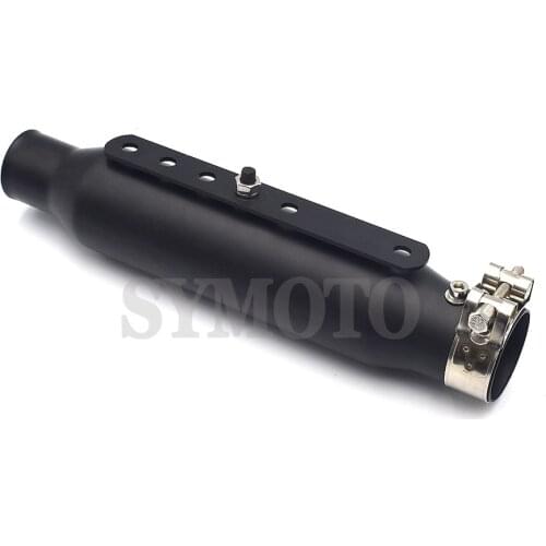 Motorcycle Vintage Exhaust Pipe Muffler Silencer Black Universal For Harley Cafe Racer Custom Honda Suzuki Yamaha
